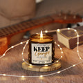 Keep Going Scented Soy Candle — Amber Jar Motivational Jar Candle (Multi-Size)