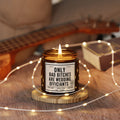 Wedding Officiant Candle — "Only Bad Bitches Are Wedding Officiants" Scented Soy Candle (Amber Jar)